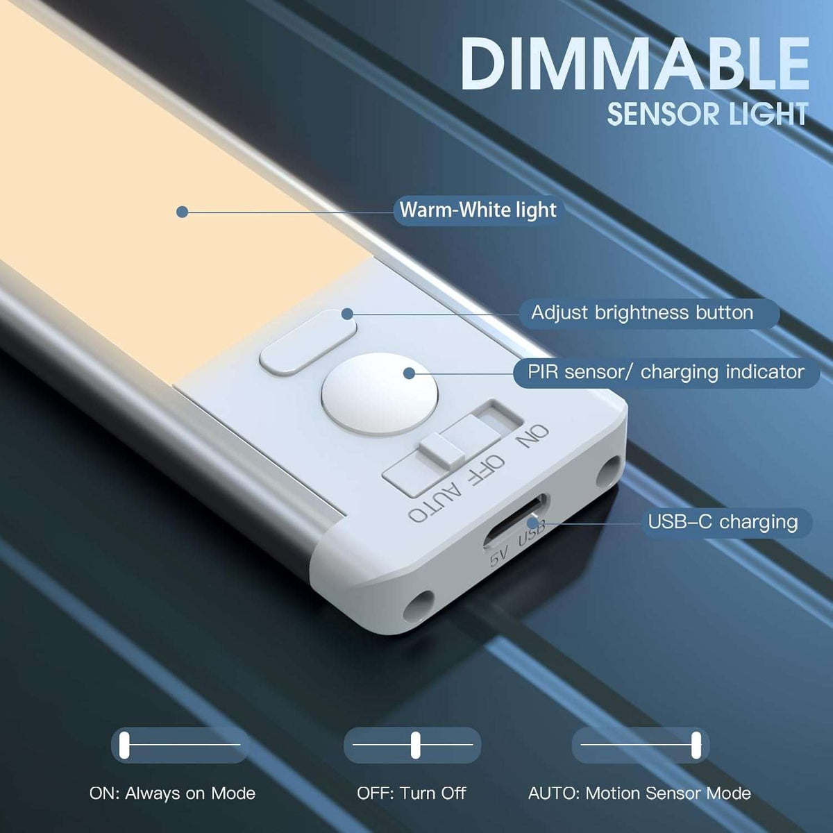 IllumiGlow™ Rechargeable Motion Sensor Lights