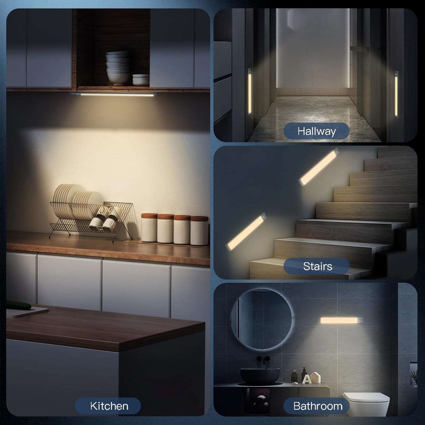IllumiGlow™ Rechargeable Motion Sensor Lights